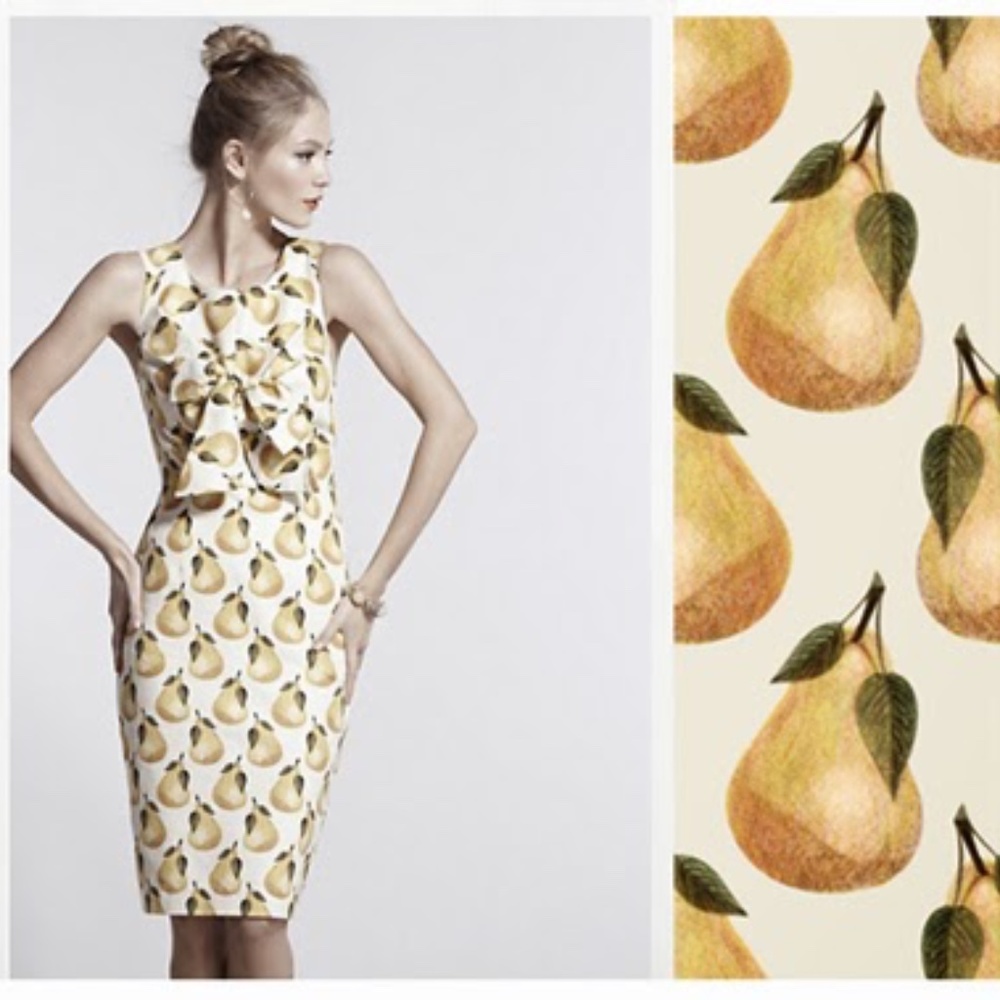 Anthropologie x Nadinoo "Made in Kind" Lula's Pear Dress 0
